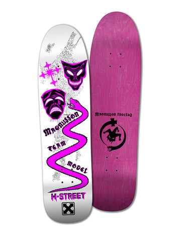 H-STREET MAGNUSSON "MASKS & SERPENT" SKATEBOARD DECK