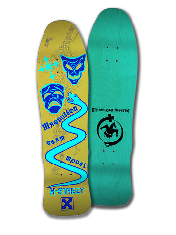 H-STREET MAGNUSSON "MASKS & SERPENT" SKATEBOARD DECK