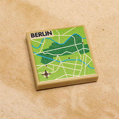 B3 Customs® Berlin, Germany Map (2x2 Tile)