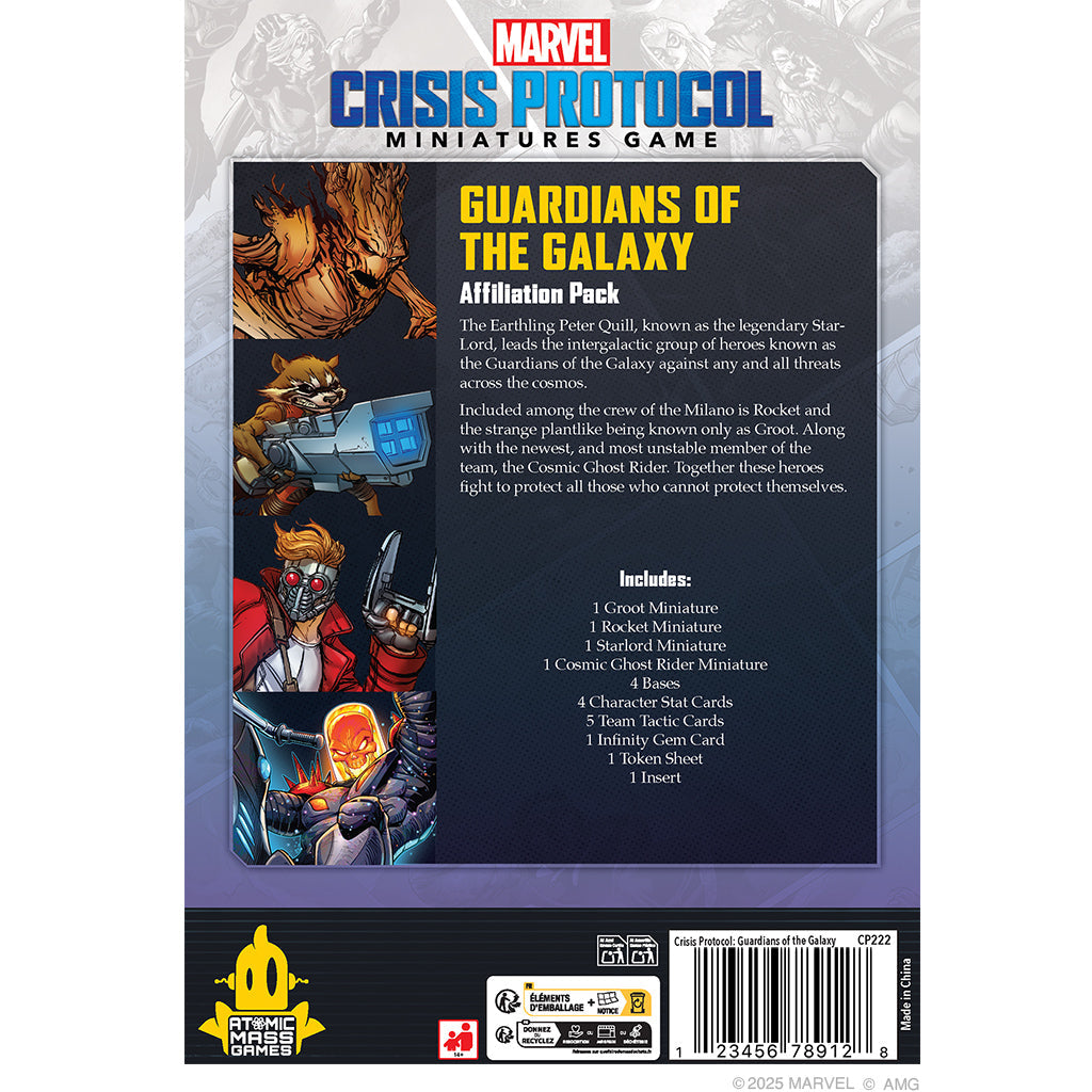 Marvel Crisis Protocol: Guardians of the Galaxy Affiliation Pack