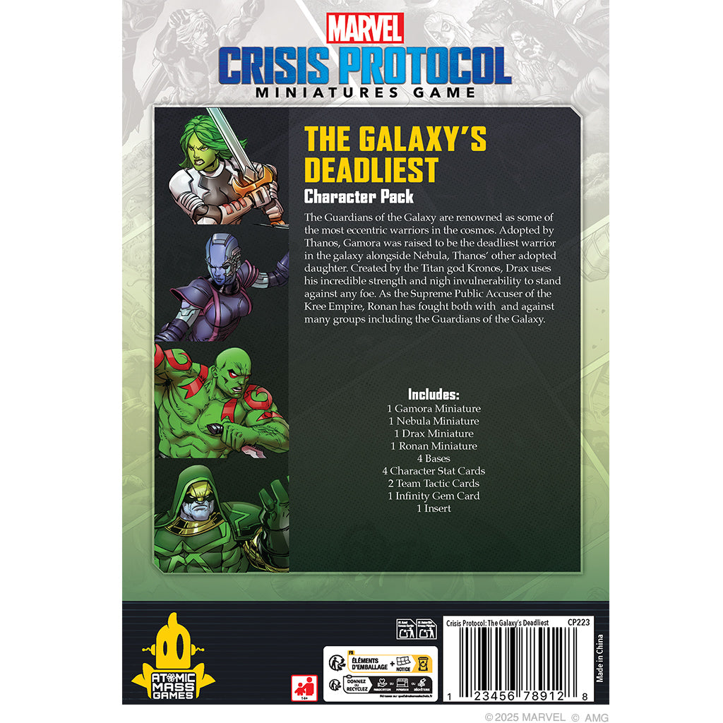 Marvel Crisis Protocol: The Galaxy’s Deadliest Character Pack