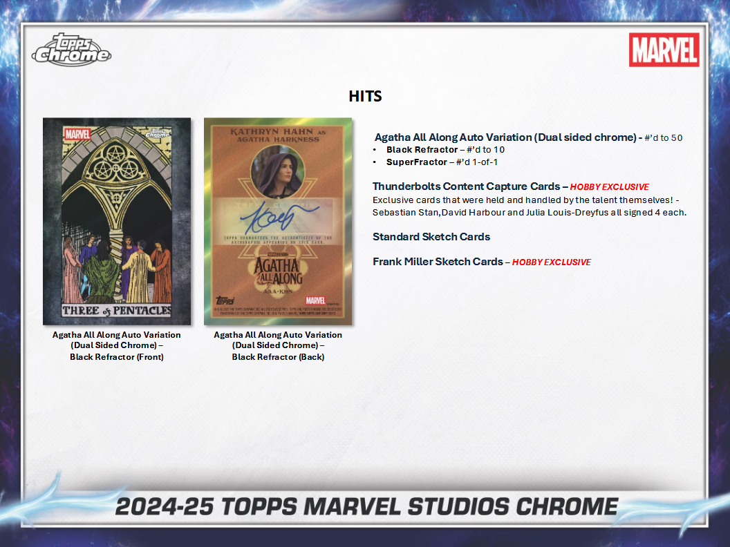 Marvel Studios Trading Cards Topps Chrome 2025 Value Box Of 7 Packs (12/24/2025) - Golden Apple Comics