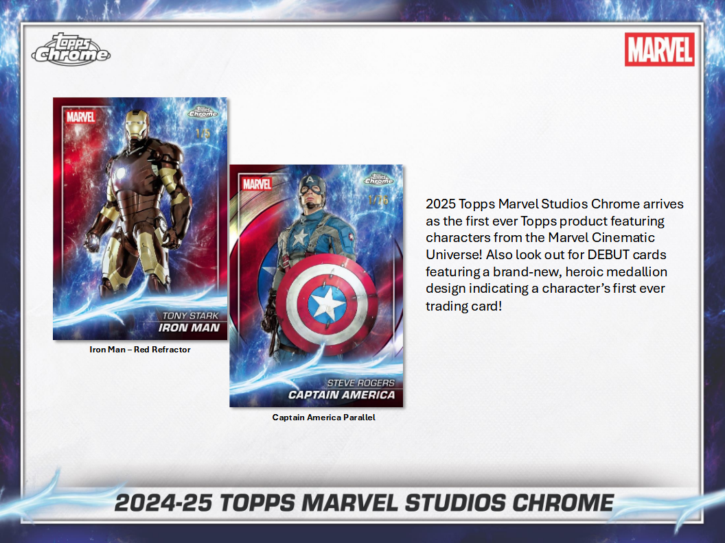 Marvel Studios Trading Cards Topps Chrome 2025 Value Box Of 7 Packs (12/24/2025) - Golden Apple Comics