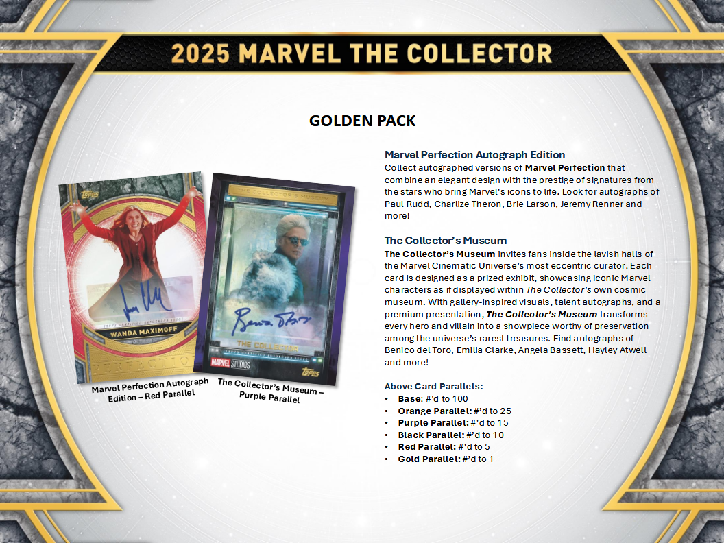 Marvel Trading Cards Topps The Collector Hobby Box (02/04/2026) - Golden Apple Comics