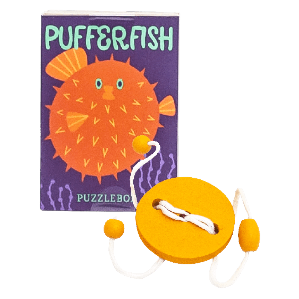 Matchbox Puzzle Box - Pufferfish