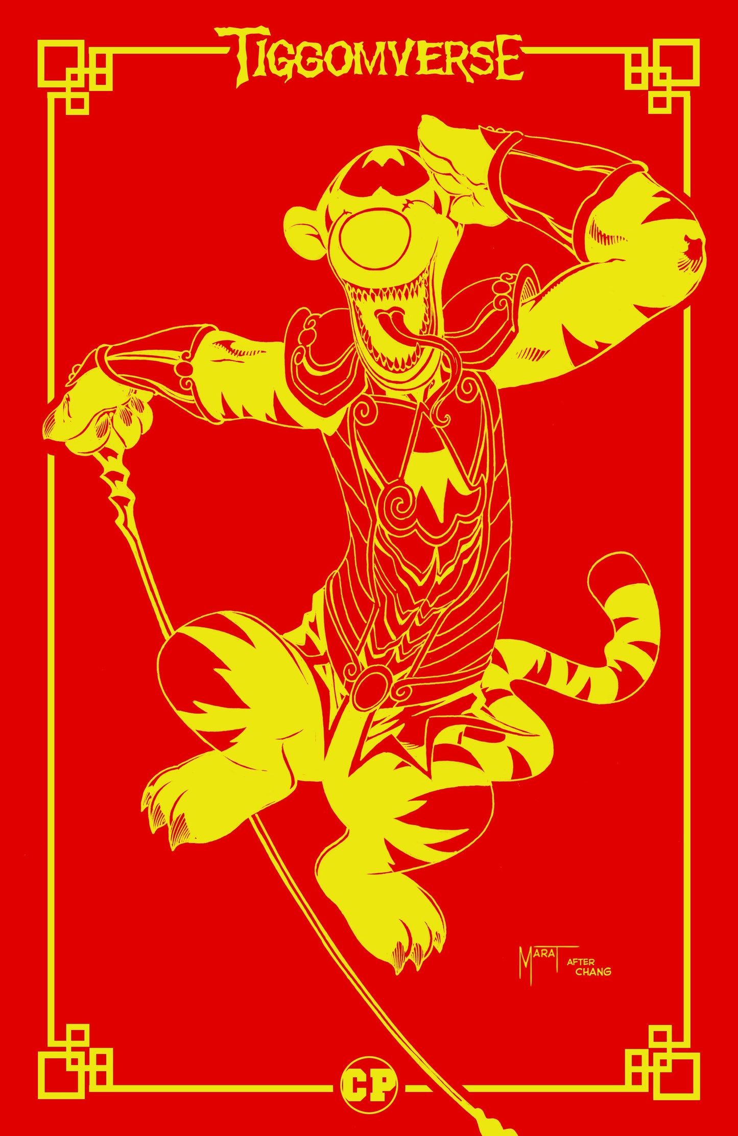 TIGGOMVERSE (DO YOU POOH) SSCO MP LUNAR YEAR OF TIGER RED ENVELOPE HOMAGE MARAT MYCHAELS VARIANT 2022