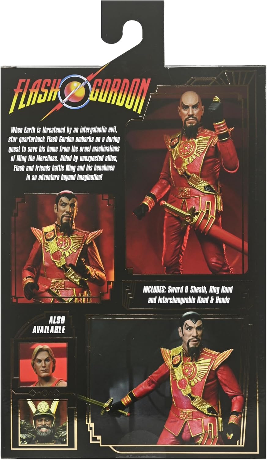 NECA Action Figure: Flash Gordon - Ultimate Ming - Red Military Outfit