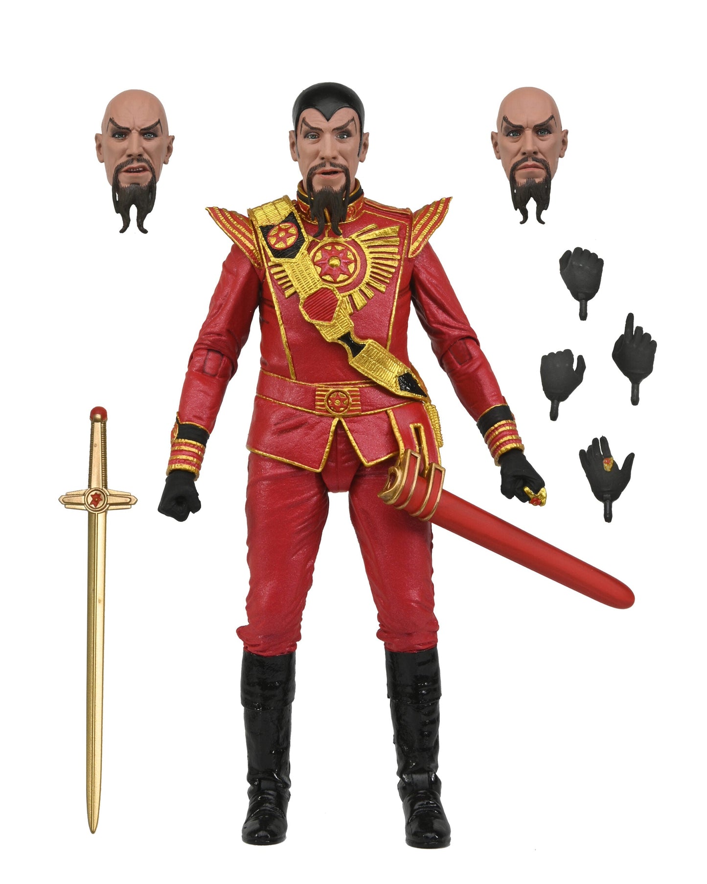 NECA Action Figure: Flash Gordon - Ultimate Ming - Red Military Outfit