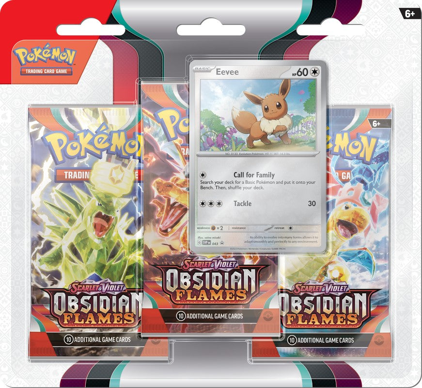 Pokemon: Obsidian Flames 3-Pack Blister