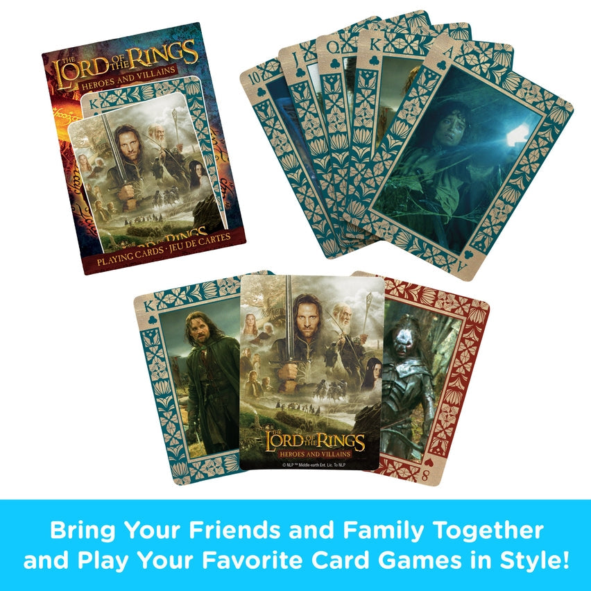 Aquarius Playing Cards: Lord of the Rings - Heroes & Villains - Golden Apple Comics