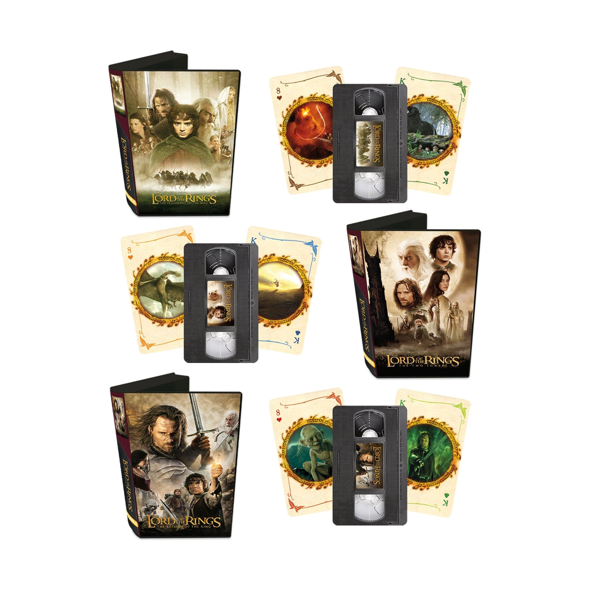Aquarius Playing Cards: Premium Playing Cards - Lord of the Rings - 25th Anniversary Collector Set (3) - Golden Apple Comics