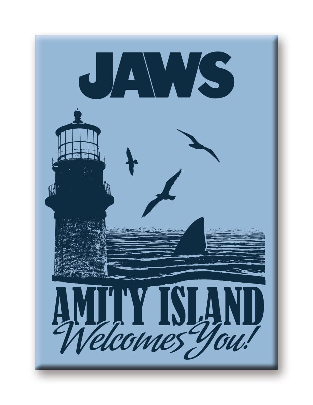 Aquarius Magnets: Flat Magnet - JAWS - Amity Island - Golden Apple Comics
