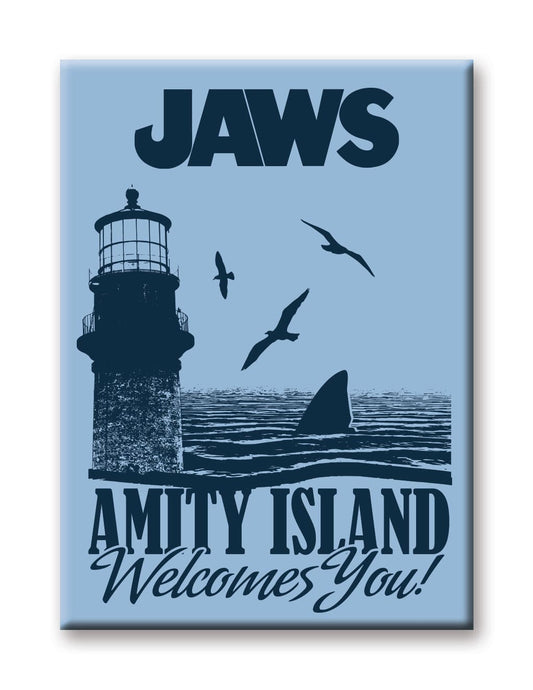 Aquarius Magnets: Flat Magnet - JAWS - Amity Island - Golden Apple Comics