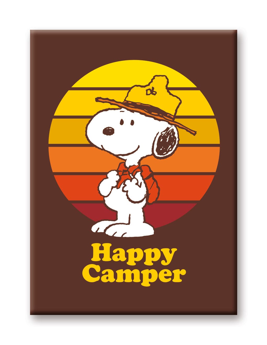 Aquarius Magnets: Flat Magnet - Peanuts - Beagle Scouts - Snoopy - Golden Apple Comics