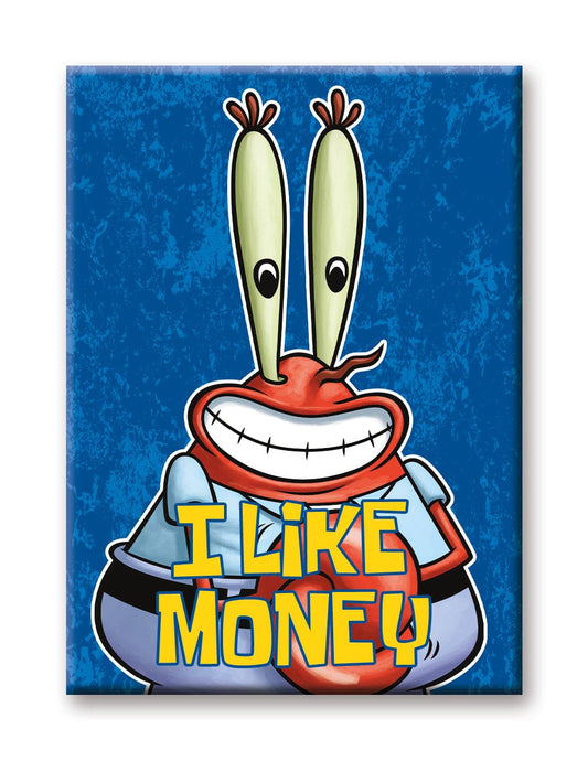 Aquarius Magnets: Flat Magnet - SpongeBob SquarePants - I Like Money - Golden Apple Comics