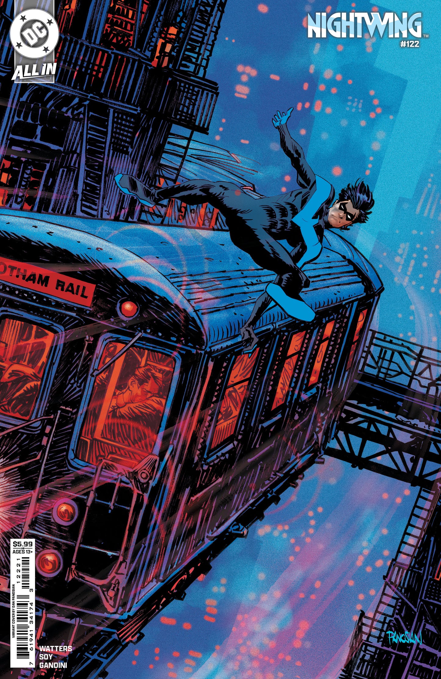 Nightwing #122 B Dan Panosian Variant (01/15/2025) Dc