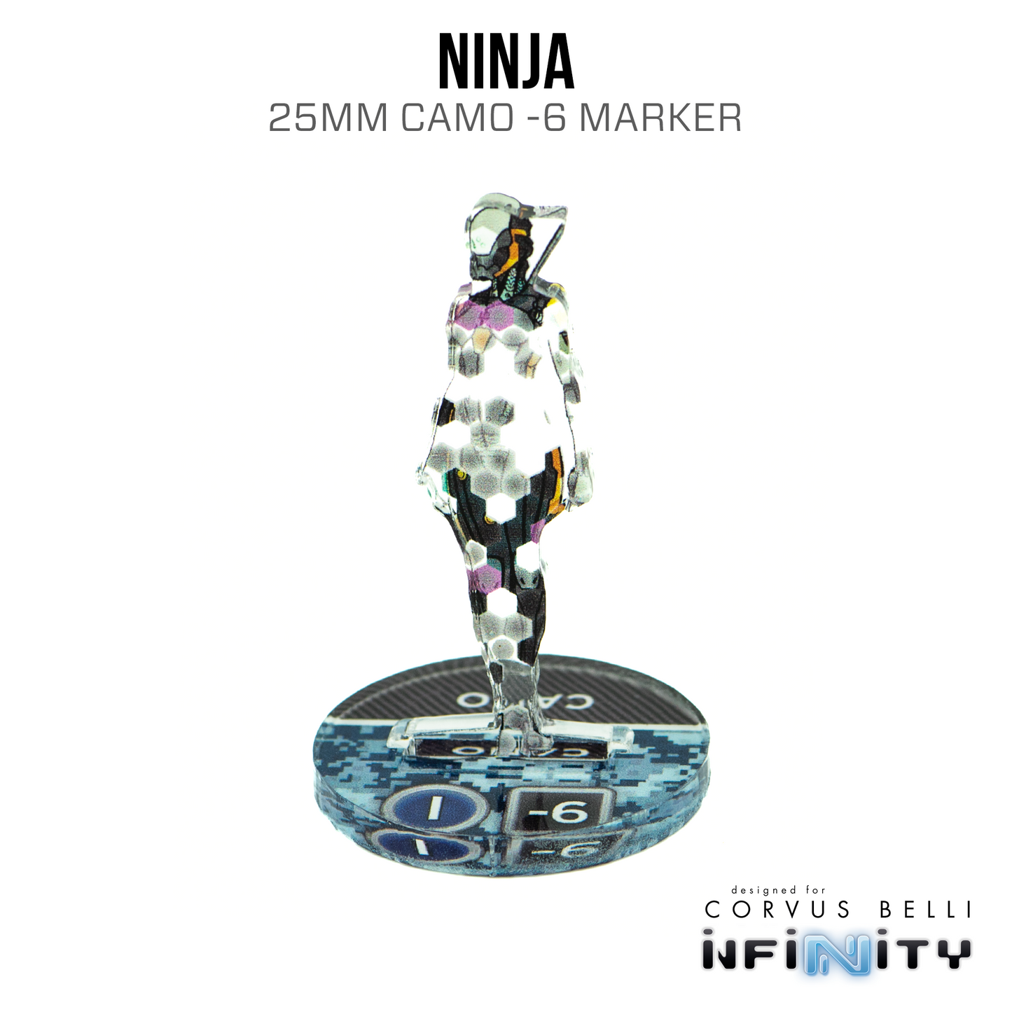 Infinity 3D Markers: Ninja (25mm Camo -6) - Golden Apple Comics