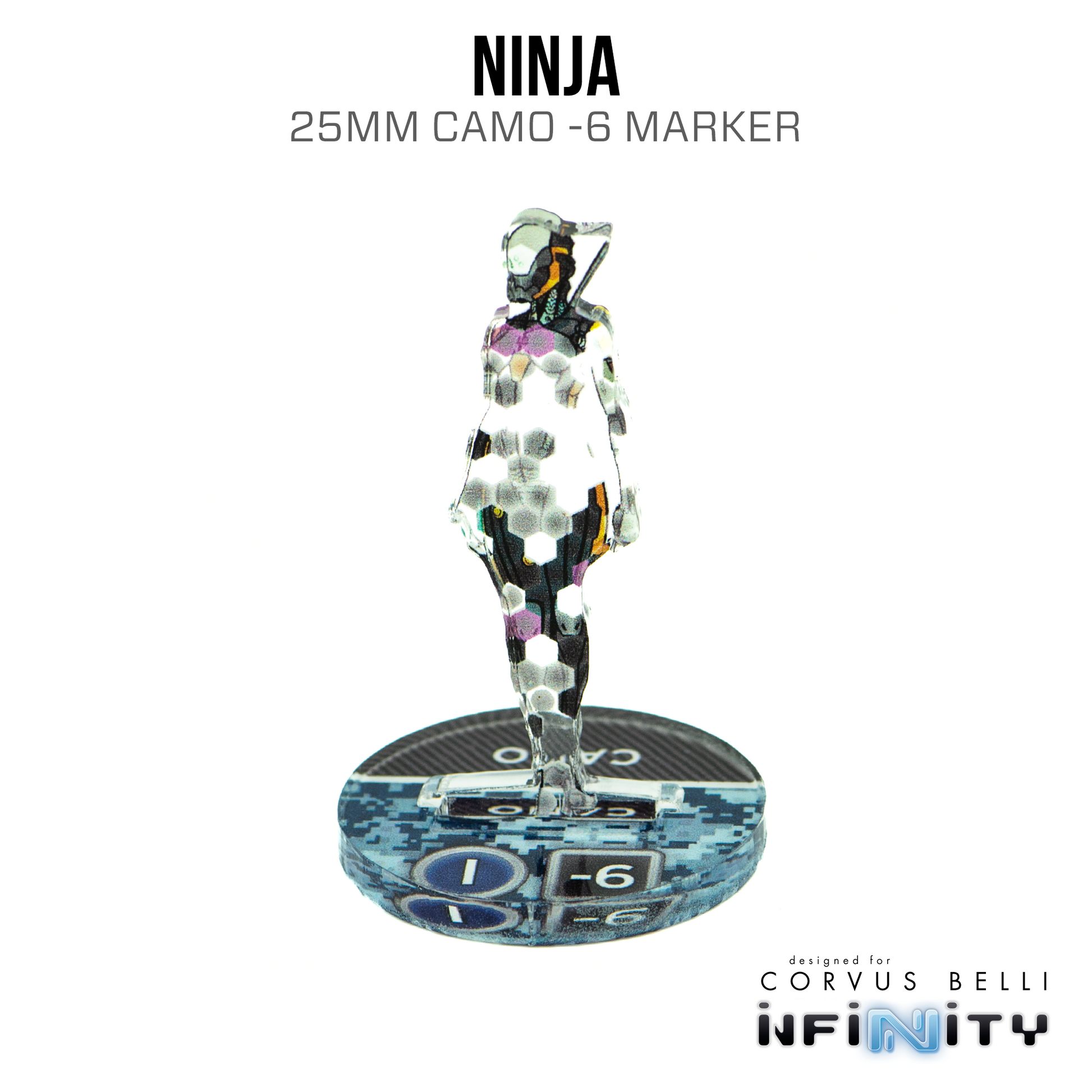 Infinity 3D Markers: Ninja (25mm Camo -6) - Golden Apple Comics