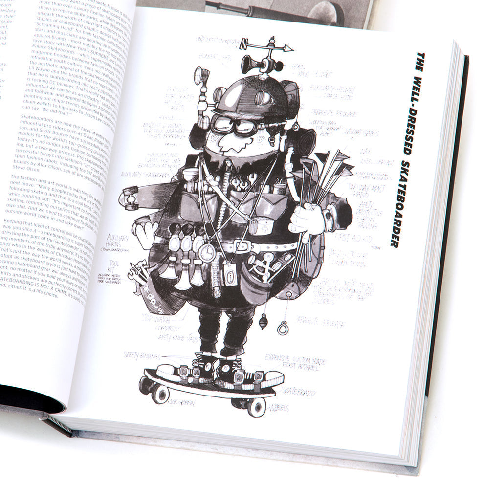 SKATEBOARDING IS NOT A FASHION: Illustrated History of Skateboard Apparel Hardcover Book