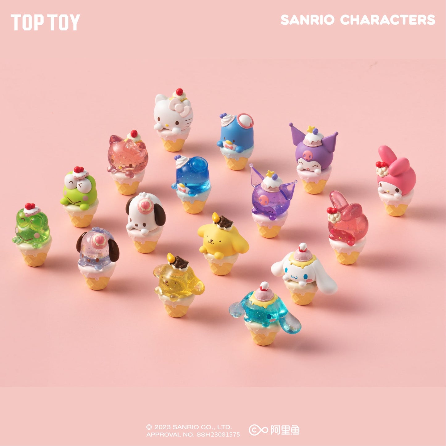 Top Toy Sanrio Mini Ice Cream Figure Bag Random Style (3 in 1)