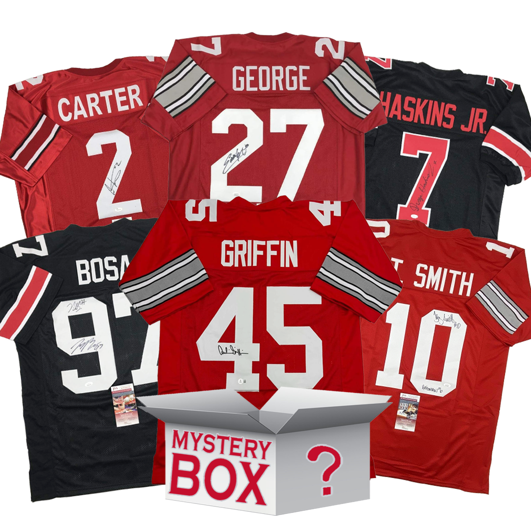 Autographed/Signed Ohio State University College Football Jersey Mystery Box with PSA JSA or Beckett COA