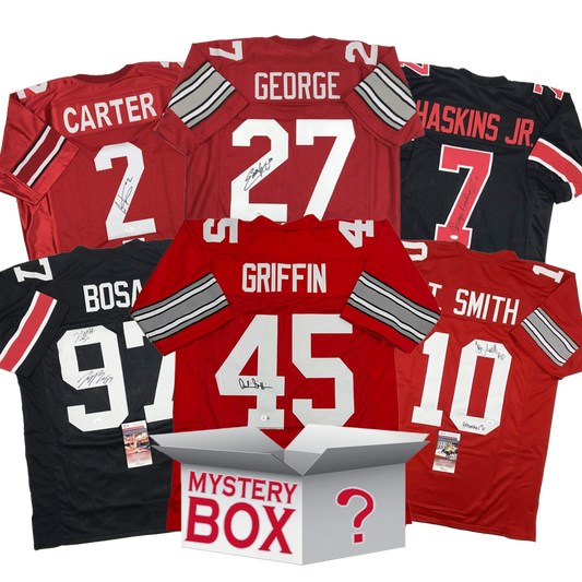Autographed/Signed Ohio State University College Football Jersey Mystery Box with PSA JSA or Beckett COA