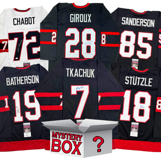 Autographed/Signed Ottawa Hockey Jersey Mystery Box with PSA JSA or Beckett COA