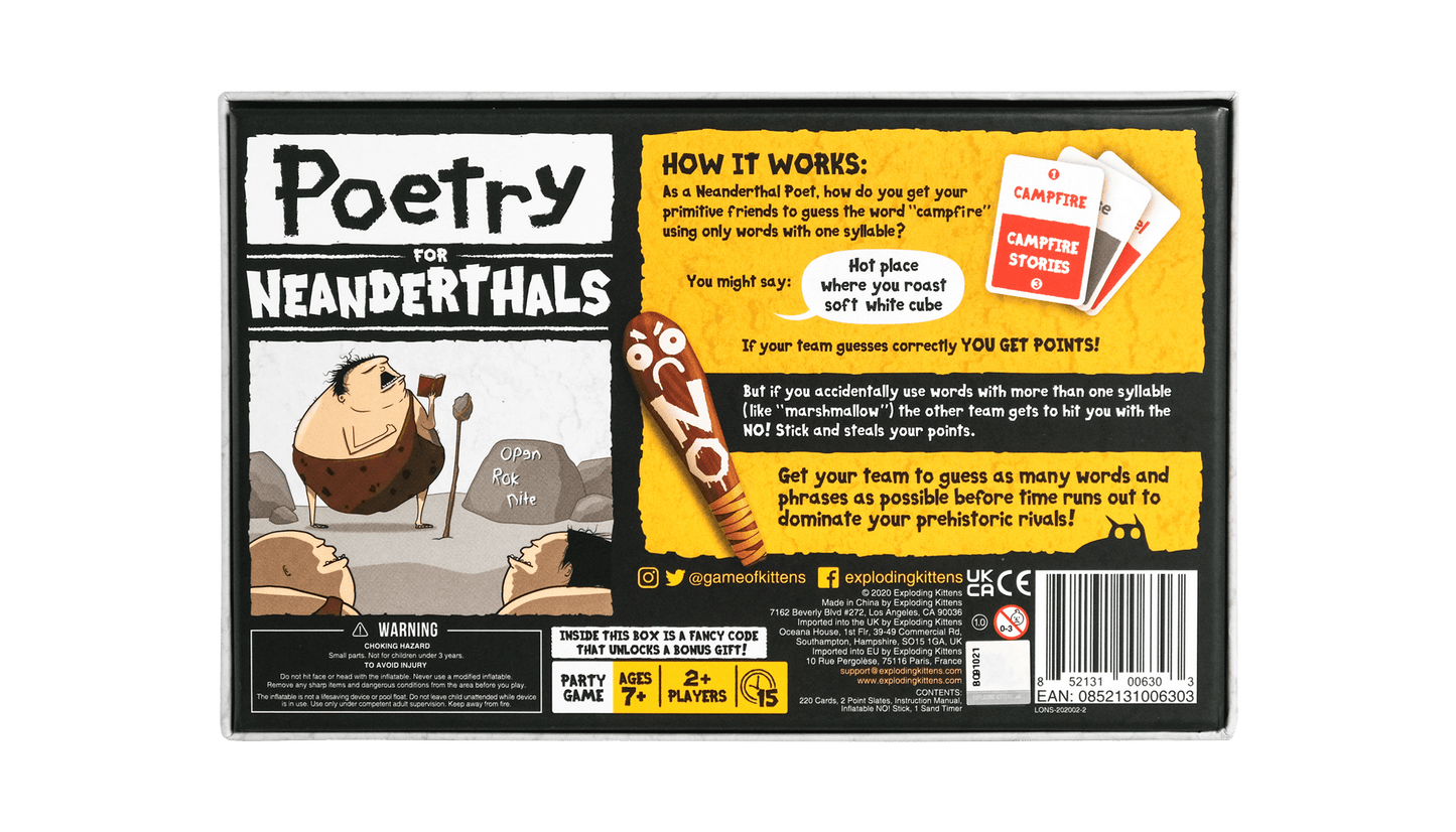 Poetry for Neanderthals