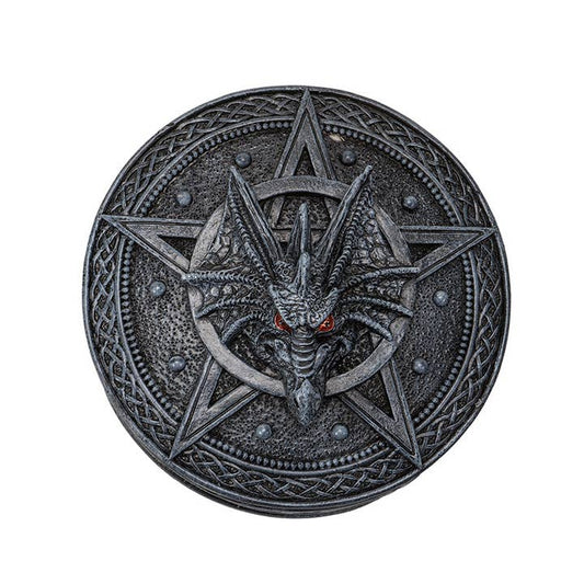 Celtic Dragon Box: Round Pentagram Box