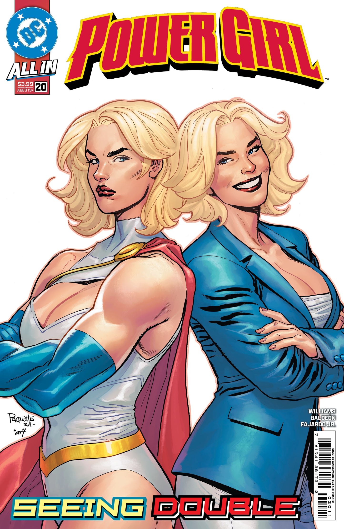 Power Girl #20 A Yanick Paquette Leah Williams (04/23/2025) Dc