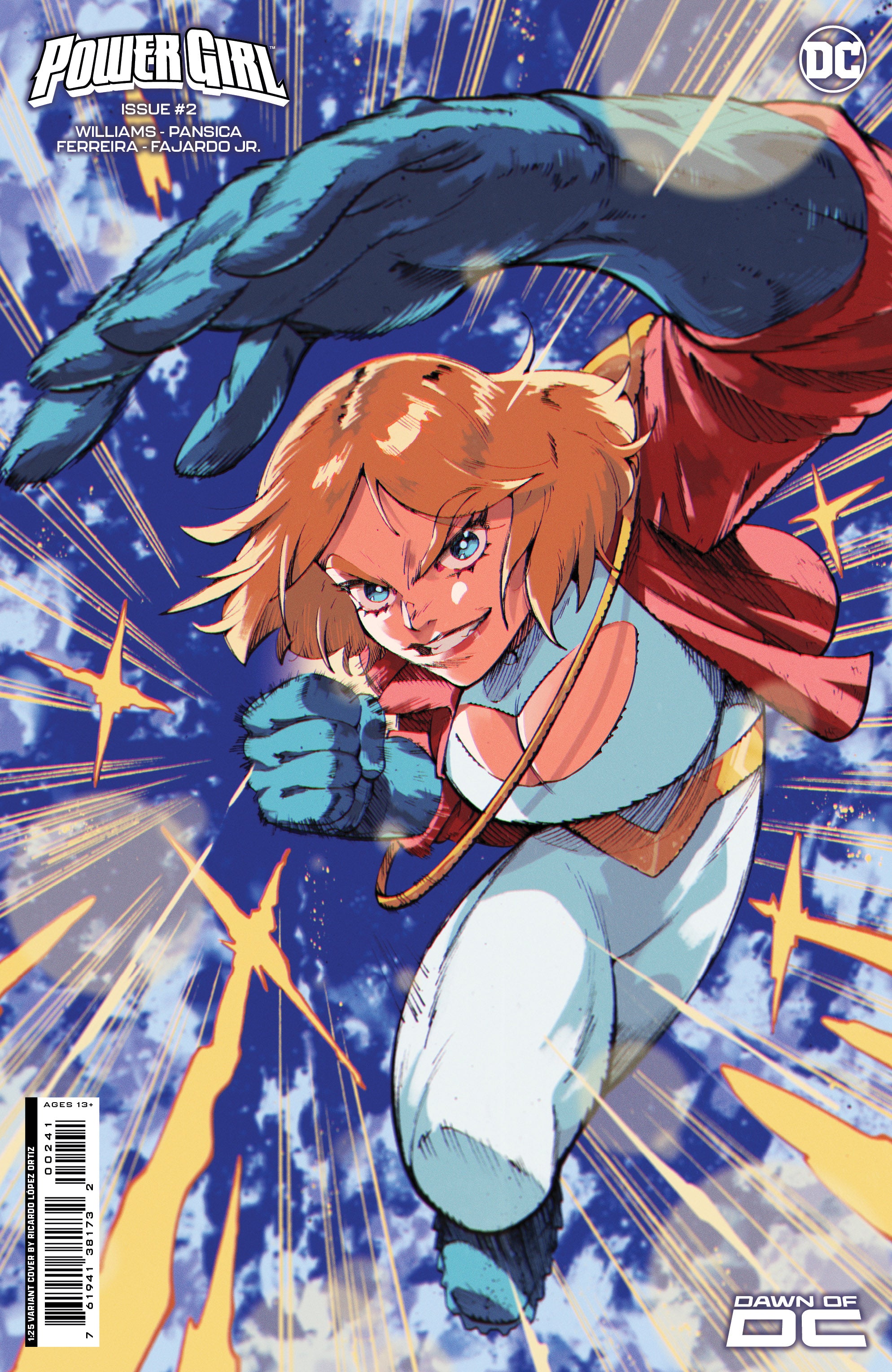 Power Girl #2 D 1:25 Ricardo Lopez Ortiz Card Stock Variant (10/24/202