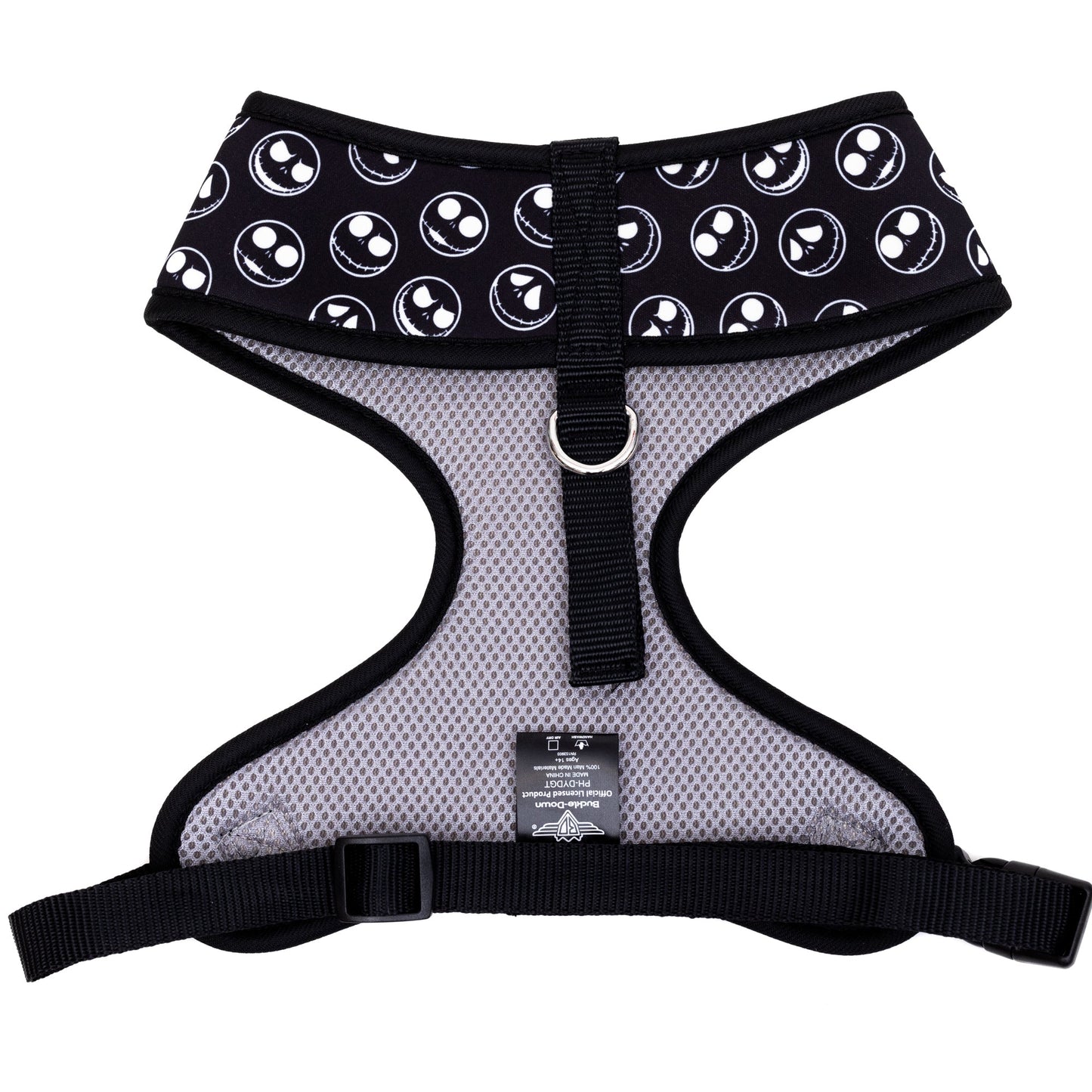 Pet Harness - The Nightmare Before Christmas Jack Expressions All Over Black/White