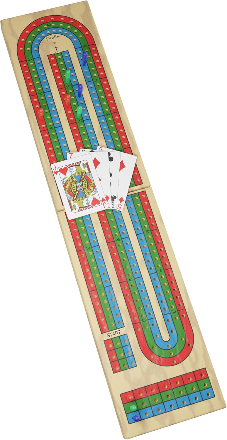Pressman Premium Classics: Solid Wood Cribbage - Golden Apple Comics