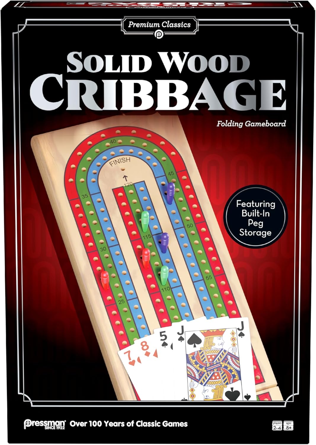 Pressman Premium Classics: Solid Wood Cribbage - Golden Apple Comics