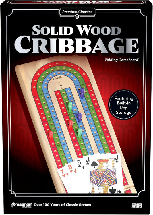 Pressman Premium Classics: Solid Wood Cribbage - Golden Apple Comics