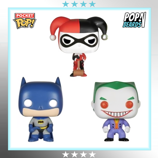Pocket POP! Heroes: 04 DC Comics, Batman / Harley Quinn / The Joker