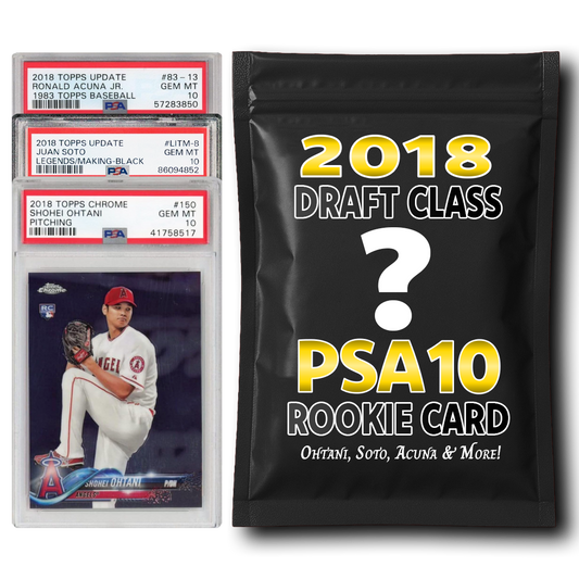 PSA 10 Graded 2018 MLB Baseball Rookie Card Mystery Box (Ohtani, Soto, Acuna & More!)