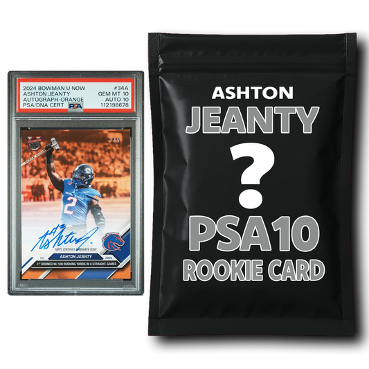 Ashton Jeanty PSA 10 Graded Football Rookie Card Mystery Pack