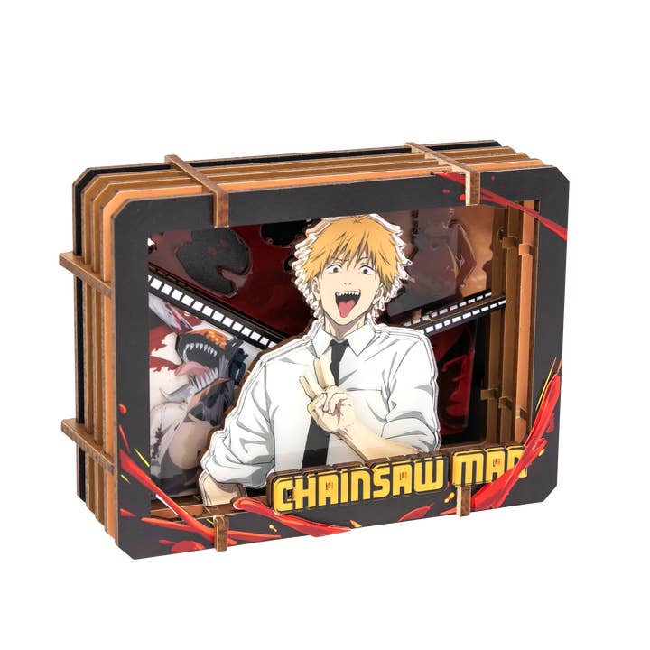 Puremind: Craft Kit - Wooden Gallery - Individual Snapshot - Chainsaw Man - Denji - Golden Apple Comics