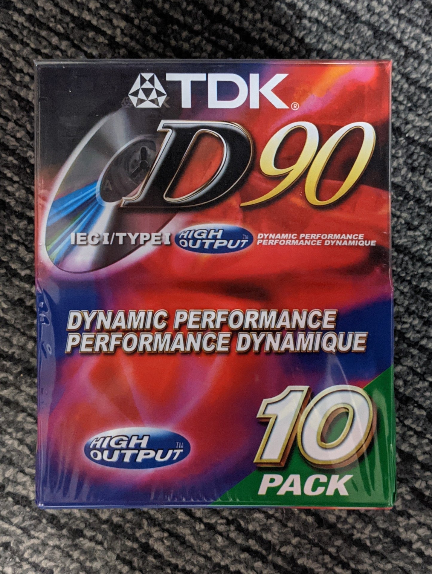 TDK 10-Pack IECI/Type I High Output D-90 Cassettes, Blank