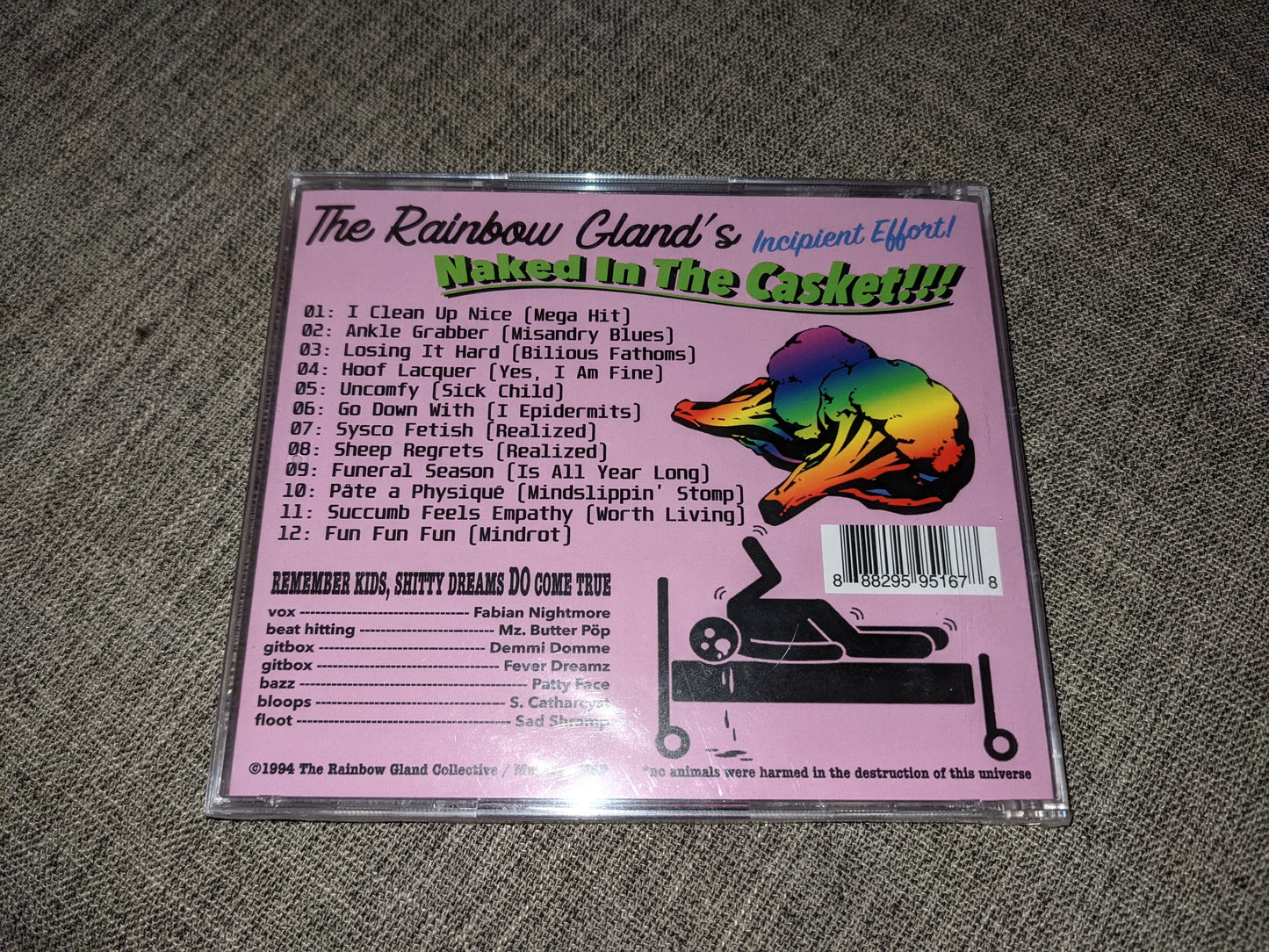 The Rainbow Gland - Naked In The Casket CD