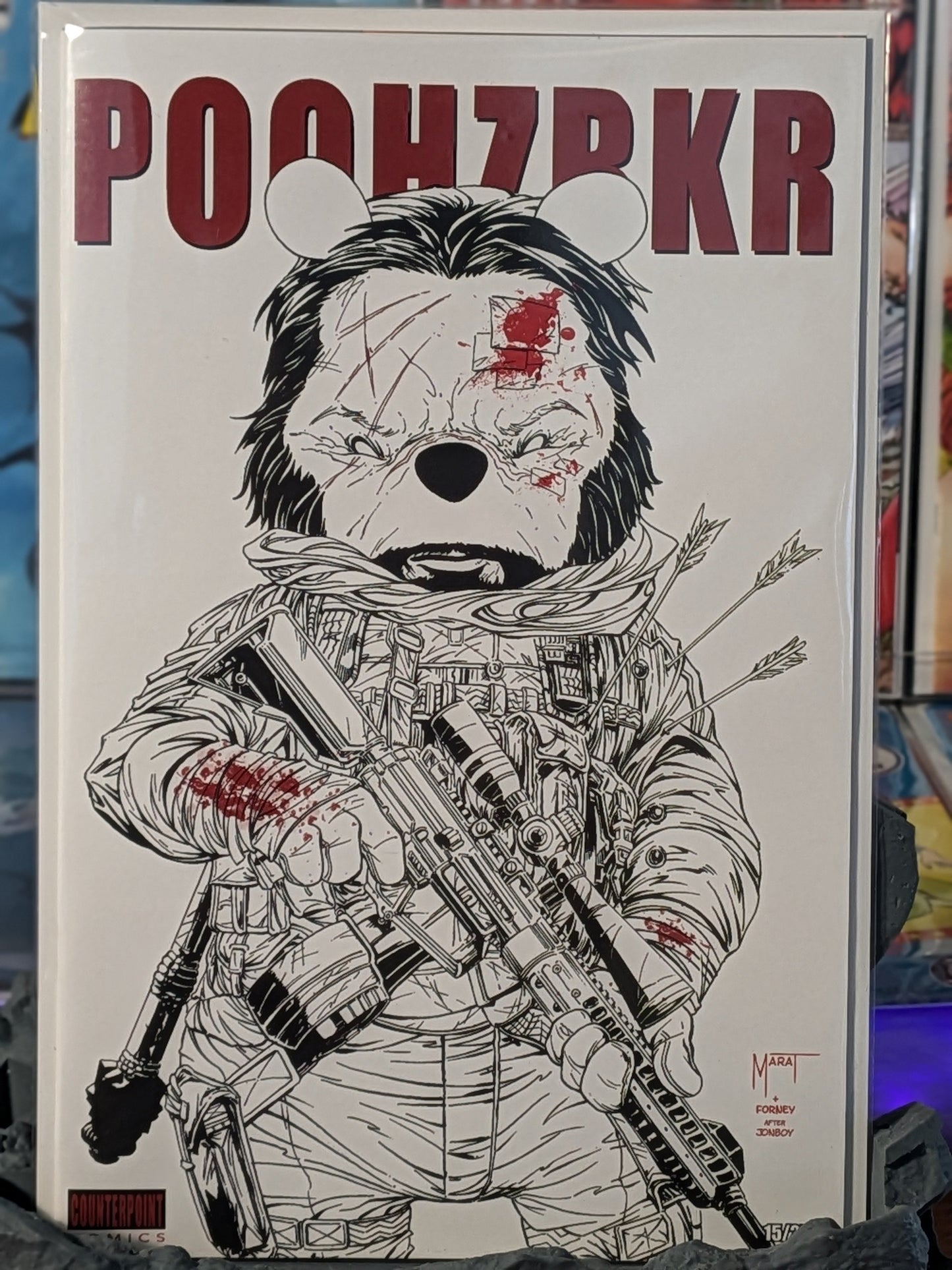 Poohzrkr Black, White and Red #1 SDCC24 TenFwd Comics Exclusive
