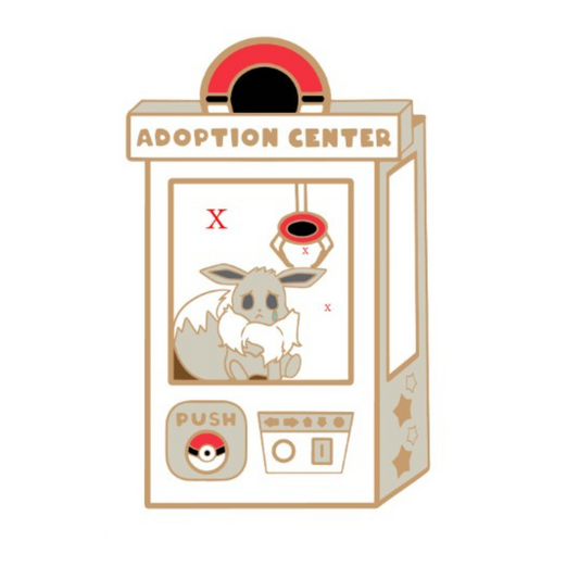 Pokemon: Shiny Eevee Adoption Center Enamel Pin