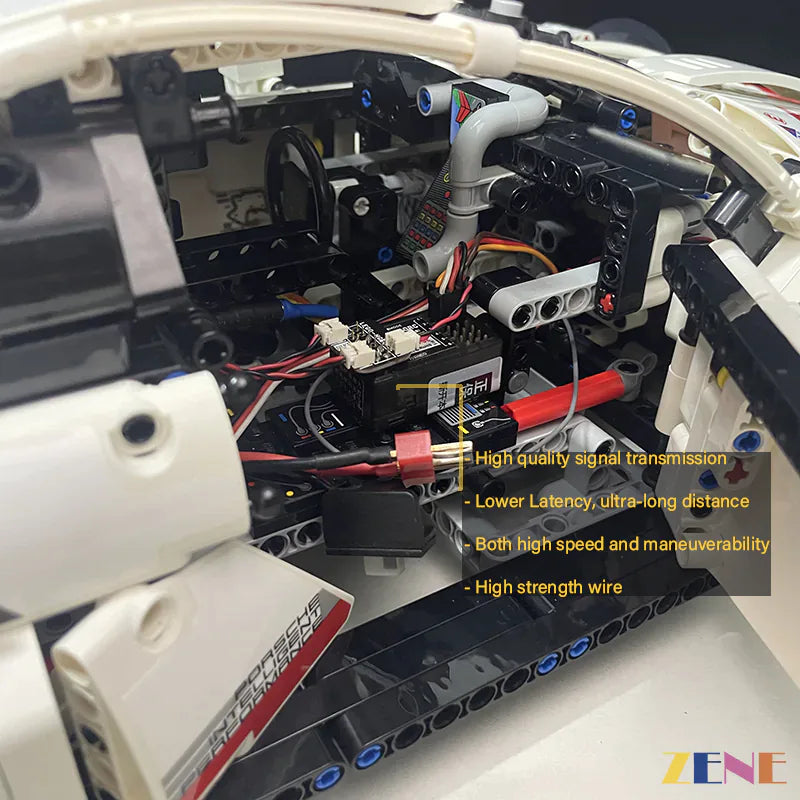 Power Functions Kit for LEGO Porsche 911 RSR #42096 (High Performance Brushless Motorized RC)