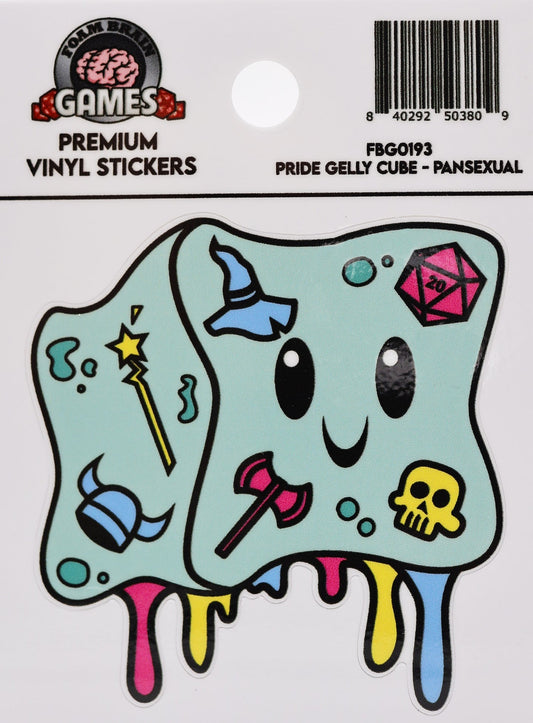 Pride Gelly Cube Sticker: Pansexual