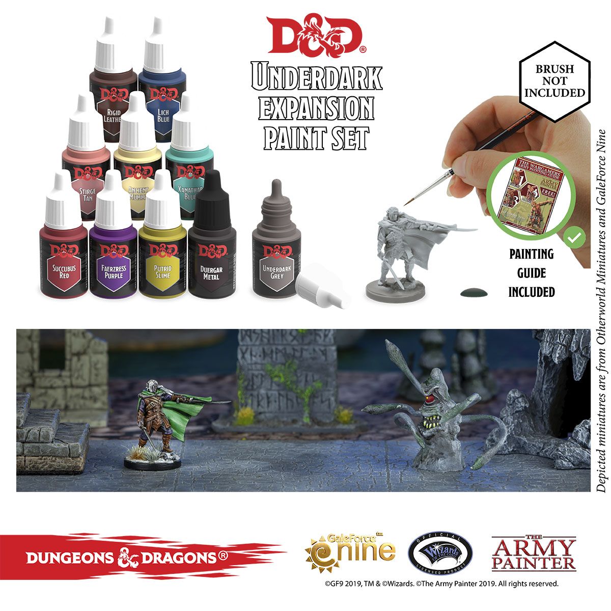 The Army Painter - D&D - Nolzur's Marvelous Pigments - Underdark Paint Set & Miniature