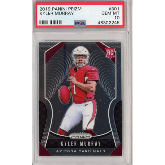 Graded 2019 Panini Prizm Kyler Murray #301 Rookie RC Football Card PSA 10 Gem Mint