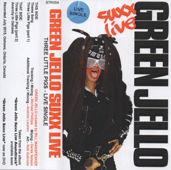 Green Jellÿ – Green Jello Suxx Live Three Little Pigs Live Single Green Color Cassette