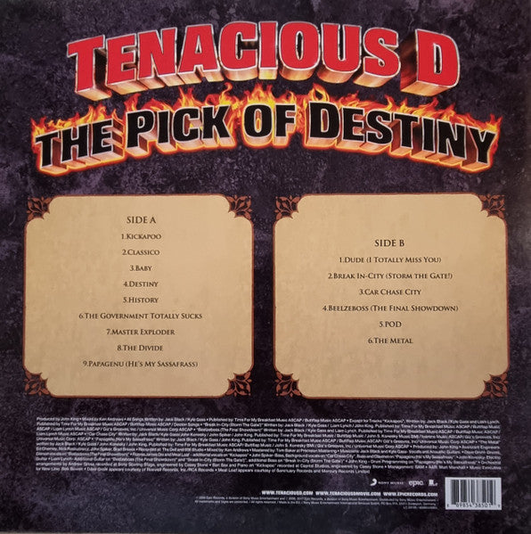 Tenacious D – The Pick Of Destiny 180G Vinyl LP Record