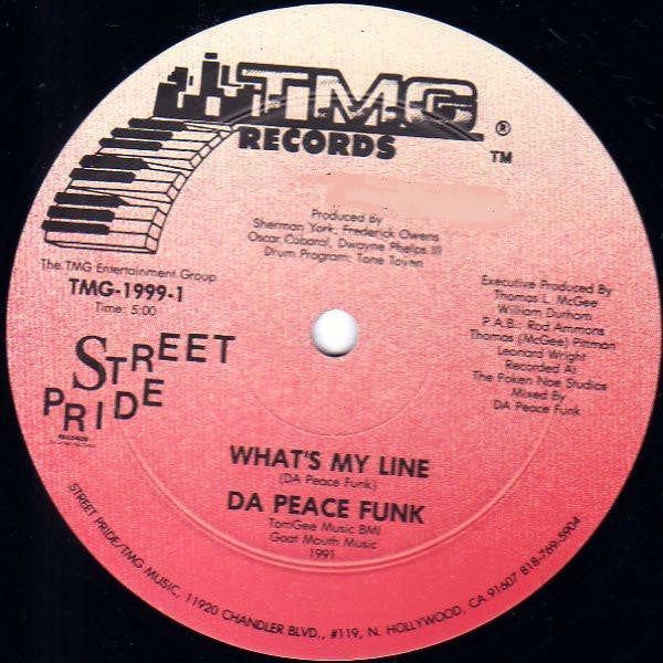 Da Peace Funk – What's My Line / Ill Face Nose / Let Me X Plain Vinyl LP Record